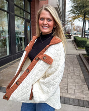 Load image into Gallery viewer, Bartow Cream Quilted Jacket