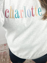 Load image into Gallery viewer, The Crewneck Collection: Charlotte Embroidered Crewneck
