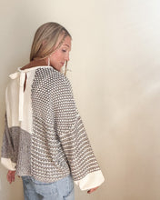 Load image into Gallery viewer, Warwick Neutral Color Block Sweater in Grey