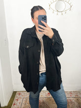 Load image into Gallery viewer, Highlands Ranch Oversized Black Shacket