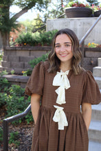 Load image into Gallery viewer, Oakhurst Brown Textured Midi Dress