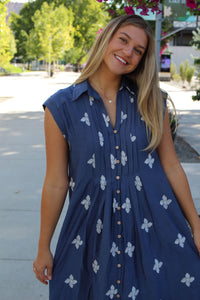 New Hampton Embroidered Dress