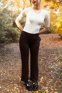 Waxhaw Ribbed Seamless Bodysuit in Cream