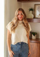 Load image into Gallery viewer, Florence Short Sleeve Sweater in Cream