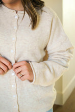Load image into Gallery viewer, Highlands Button Down Cardigan in Oatmeal