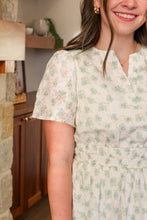 Load image into Gallery viewer, Verbena Floral Sage Smocked Maxi