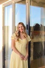 Load image into Gallery viewer, Camellia Lemon Belted Maxi Dress