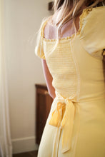 Load image into Gallery viewer, Camellia Lemon Belted Maxi Dress