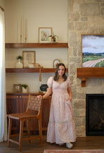 Load image into Gallery viewer, Vienna Pink Floral Smocked Maxi Dress