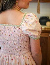 Load image into Gallery viewer, Vienna Pink Floral Smocked Maxi Dress