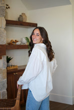 Load image into Gallery viewer, Hamptom Oversized Button Down in White