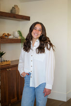 Load image into Gallery viewer, Hamptom Oversized Button Down in White