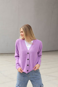 Hamilton Cardigan in Lavender