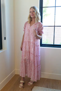 Beaufort Paisley Pink Dress