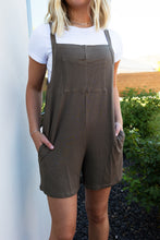 Load image into Gallery viewer, Lake Lure Shortall Romper in Olive
