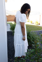 Load image into Gallery viewer, Regent Street Smocked Waist Tiered Dress in White