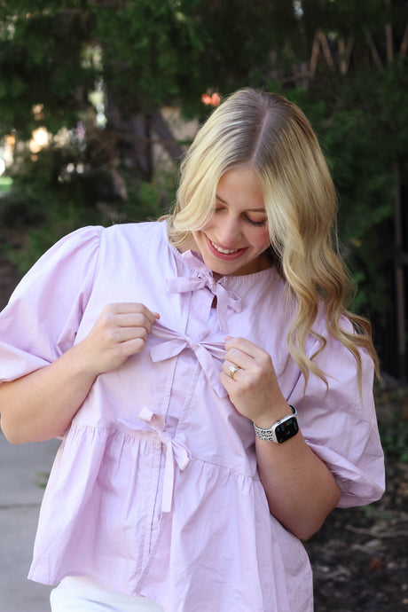 McKinney Bow Top in Lilac