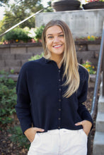 Load image into Gallery viewer, Hudson Buttoned Cardigan in Navy