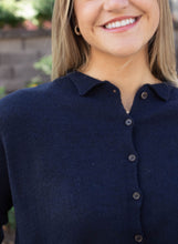 Load image into Gallery viewer, Hudson Buttoned Cardigan in Navy