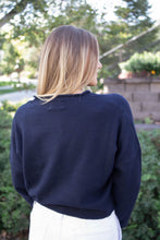 Load image into Gallery viewer, Hudson Buttoned Cardigan in Navy