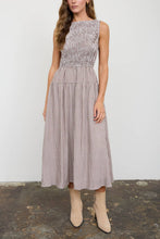 Load image into Gallery viewer, Chelsea Gingham Sleeveless Midi Dress
