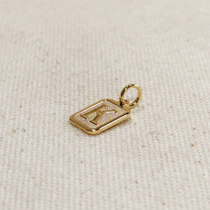 Paris Jewelry Collection: Textured Initial Charm PREORDER