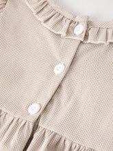 Load image into Gallery viewer, Pumpkin Embroidery Smock Plaid Dress