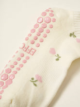 Load image into Gallery viewer, Ruffle Grip Pilates Sock in Tulips