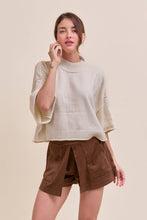 Load image into Gallery viewer, Bloomington Knit Mockneck in Ivory