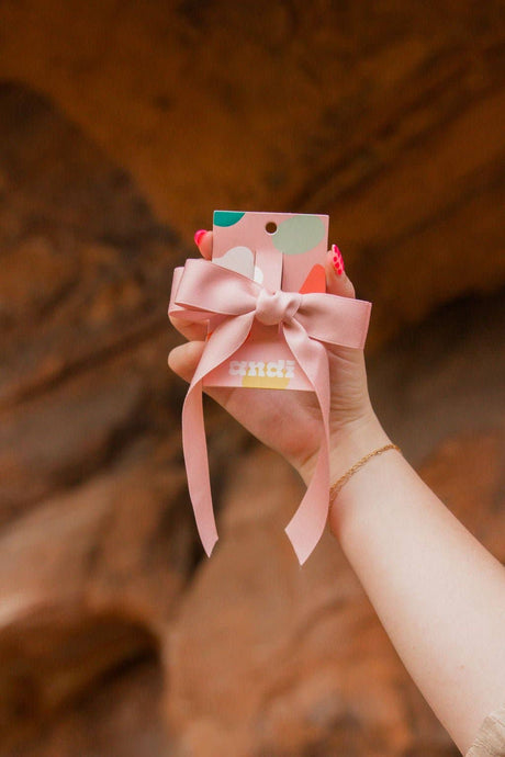 The Bow Collection: Double Pink Bow Barrette