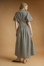 Load image into Gallery viewer, Bonneville Gingham Button Down Midi Dress