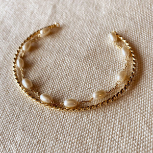 Paris Jewelry Collection: Gold + Pearl Cuff