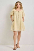 Load image into Gallery viewer, New Bern Mini Dress in Butter