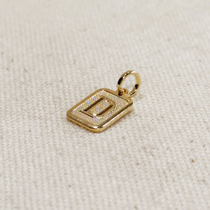 Paris Jewelry Collection: Textured Initial Charm PREORDER