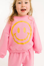 Load image into Gallery viewer, Kids Smiley Sweatsuit in Pink