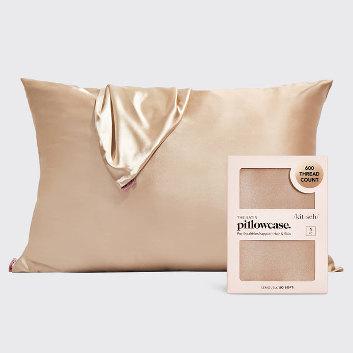 The Self Care Collection: Champagne Satin Pillowcase