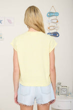 Load image into Gallery viewer, Chapel Hill Rolled Collar Top in Butter Yellow