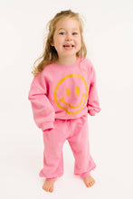 Load image into Gallery viewer, Kids Smiley Sweatsuit in Pink