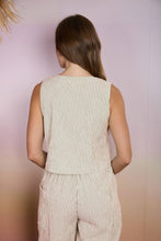 Load image into Gallery viewer, Watch Hill Striped Sleeveless Button Down Top