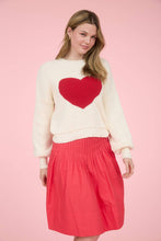Load image into Gallery viewer, Paris Heart Crewneck Sweater in Ivory