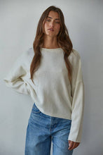 Load image into Gallery viewer, Providence Rolled Sweater in Baby Pink