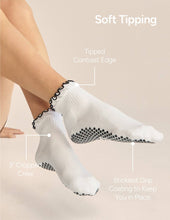 Load image into Gallery viewer, Ruffle Grip Pilates Sock in Butter Yellow