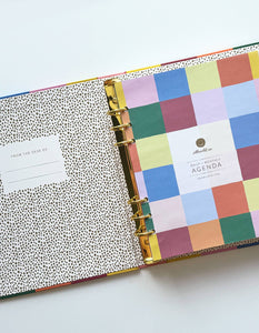 Durham Organization Collection: Undated Planner in Rainbow Check