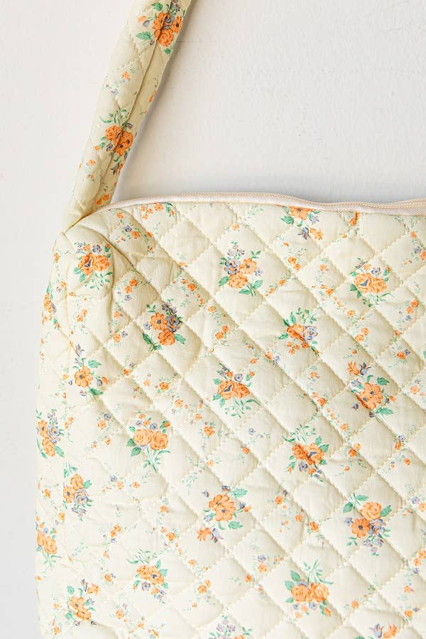 Floral Quilted Bag in Two Colors