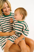 Load image into Gallery viewer, Kids Slouchy Set in Forest Stripe