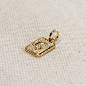 Paris Jewelry Collection: Textured Initial Charm PREORDER