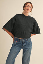 Load image into Gallery viewer, Bloomington Knit Mockneck in Black