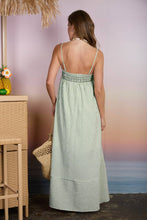 Load image into Gallery viewer, Mission Veijo Striped Maxi Dress in Green