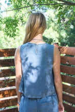 Load image into Gallery viewer, Chatman Sleeveless Denim Top