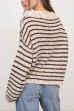 Load image into Gallery viewer, Dedham Striped Rolled Edge Sweater